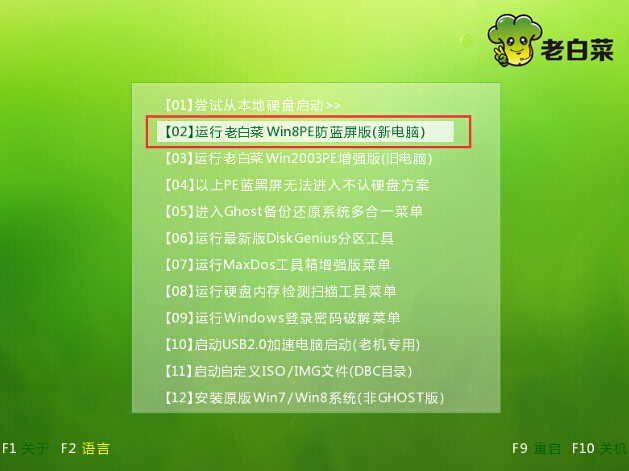 老白菜装机版安装大地xp系统使用教程